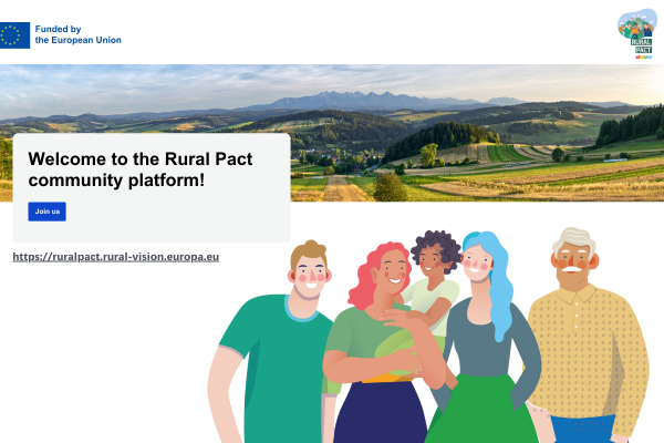 Screenshot rural pact platform - Social economy group