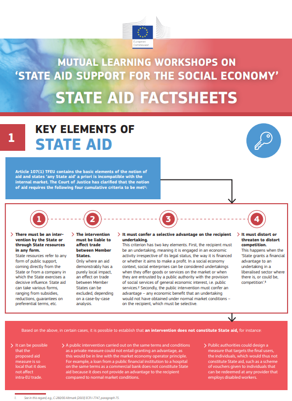 fist page fact sheet State aid